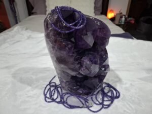 Image of Amethyst Crystal and Bracelets