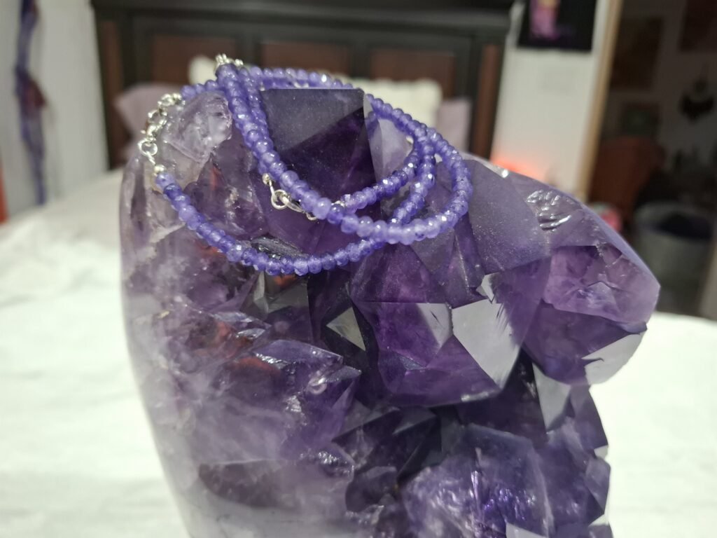 Image of Amethyst Crystal and Bracelets