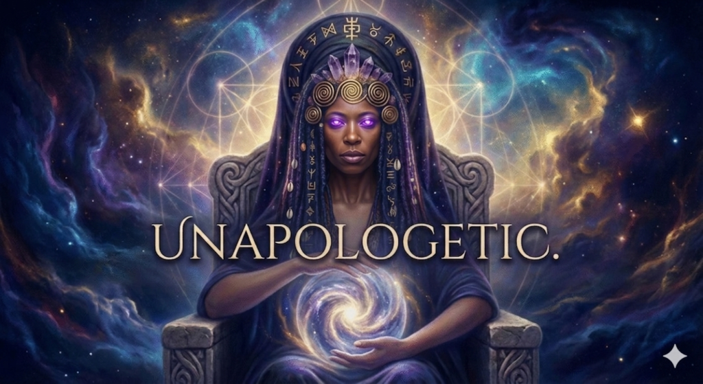 Image of Creatress with the word: UNAPOLOGETIC